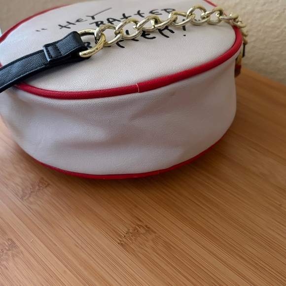 Betsey Johnson Luv Betsey Baseball Crossbody Bag with Hey Batter Batter print - Picture 9 of 14